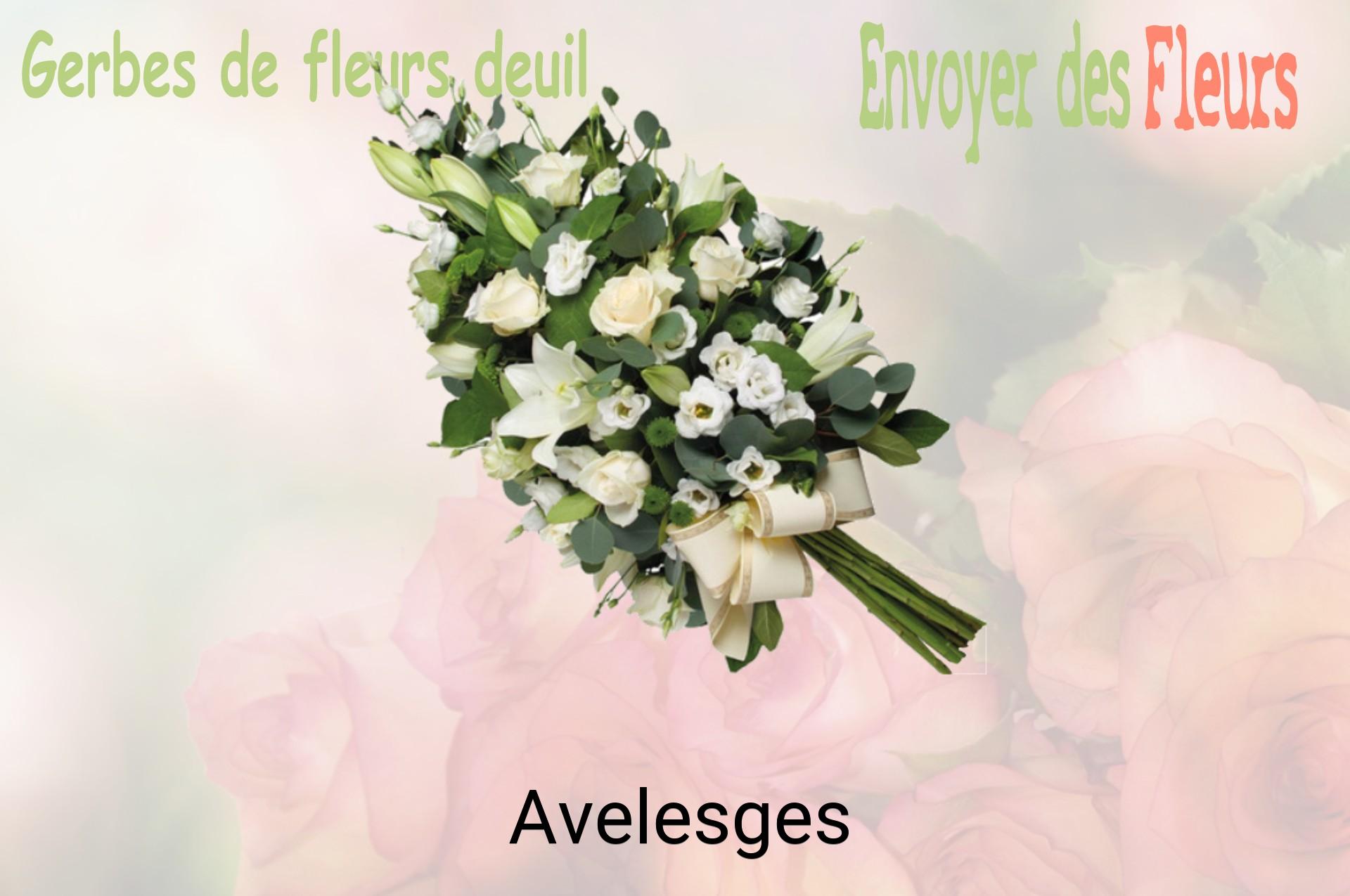 Gerbe de fleurs de deuil livrée à Avelesges